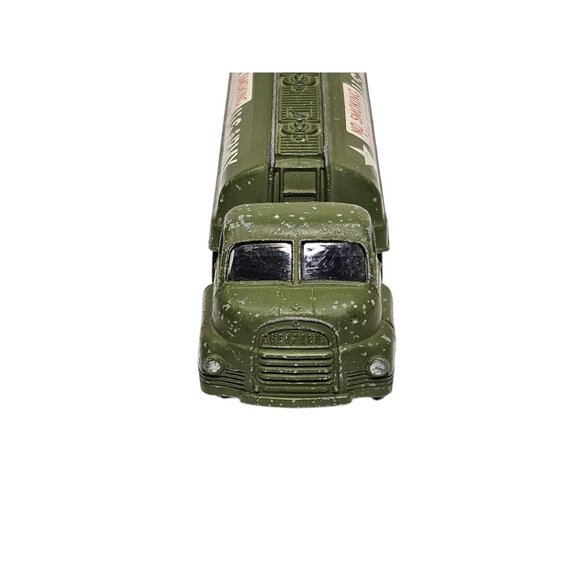 Corgi Big Bedford Tractor Unit US Army Tanker Truck Military Diecast Green 7.5" - Picture 4 of 13